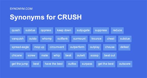 crush synonyme|More.